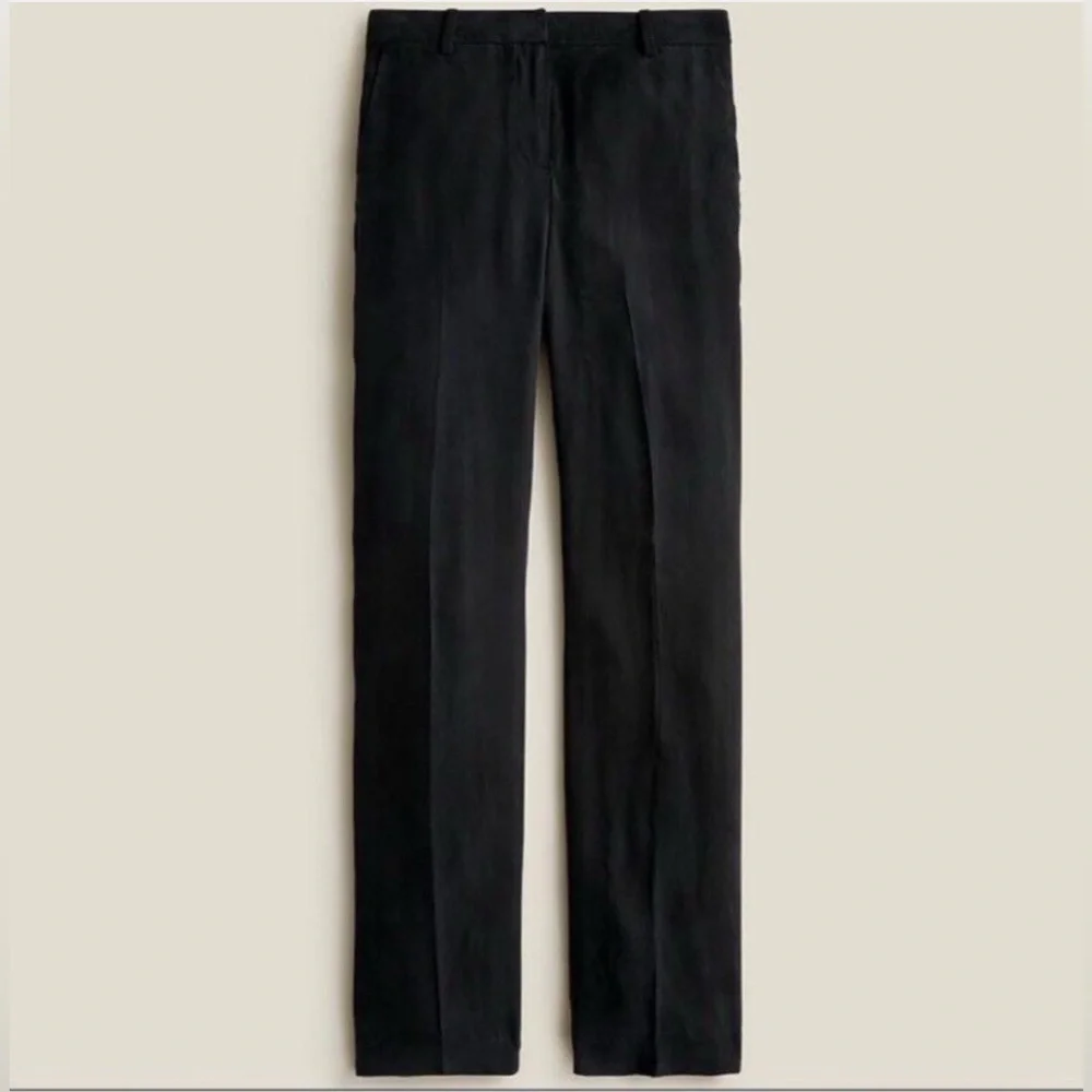 J. Crew Drapey Lyocell Viscose Twill Black Relaxed Fit Pants Size 16 NWT